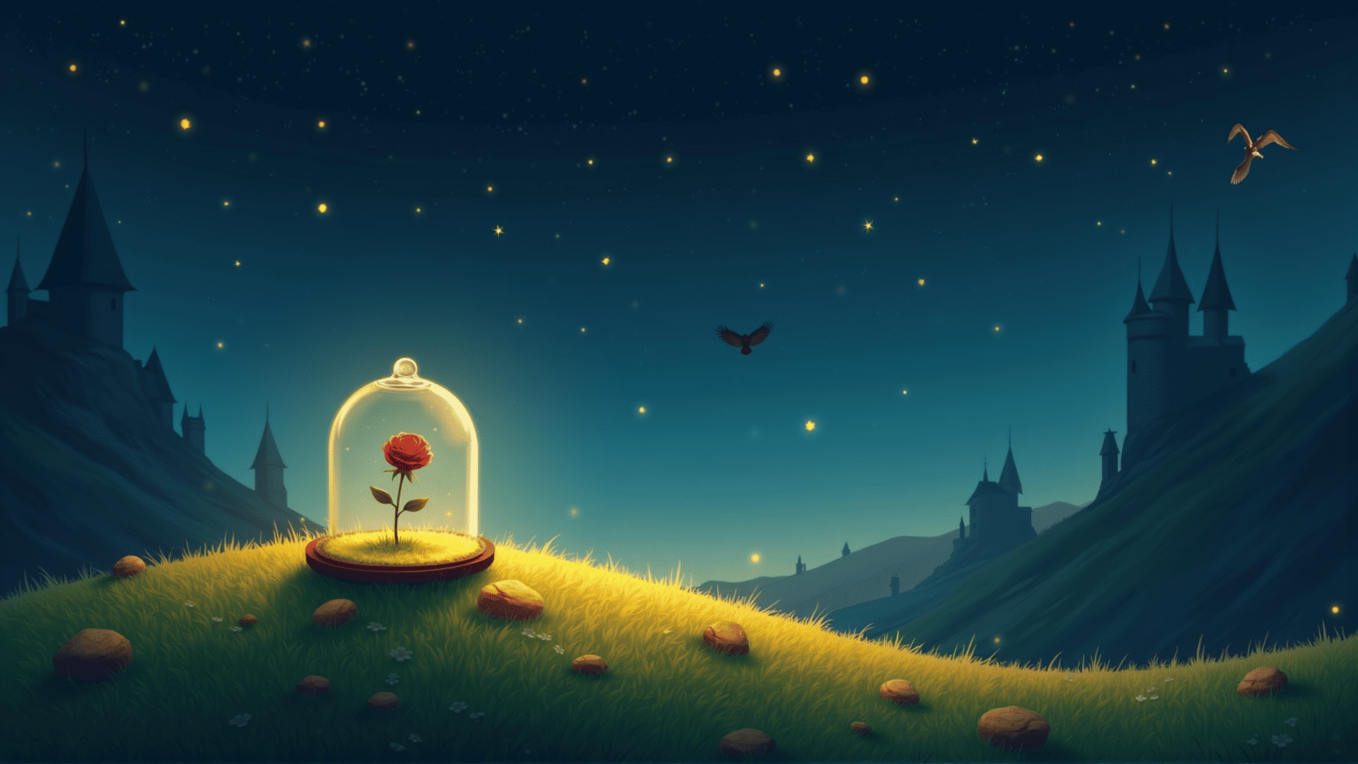 Magic fairy tale landscape